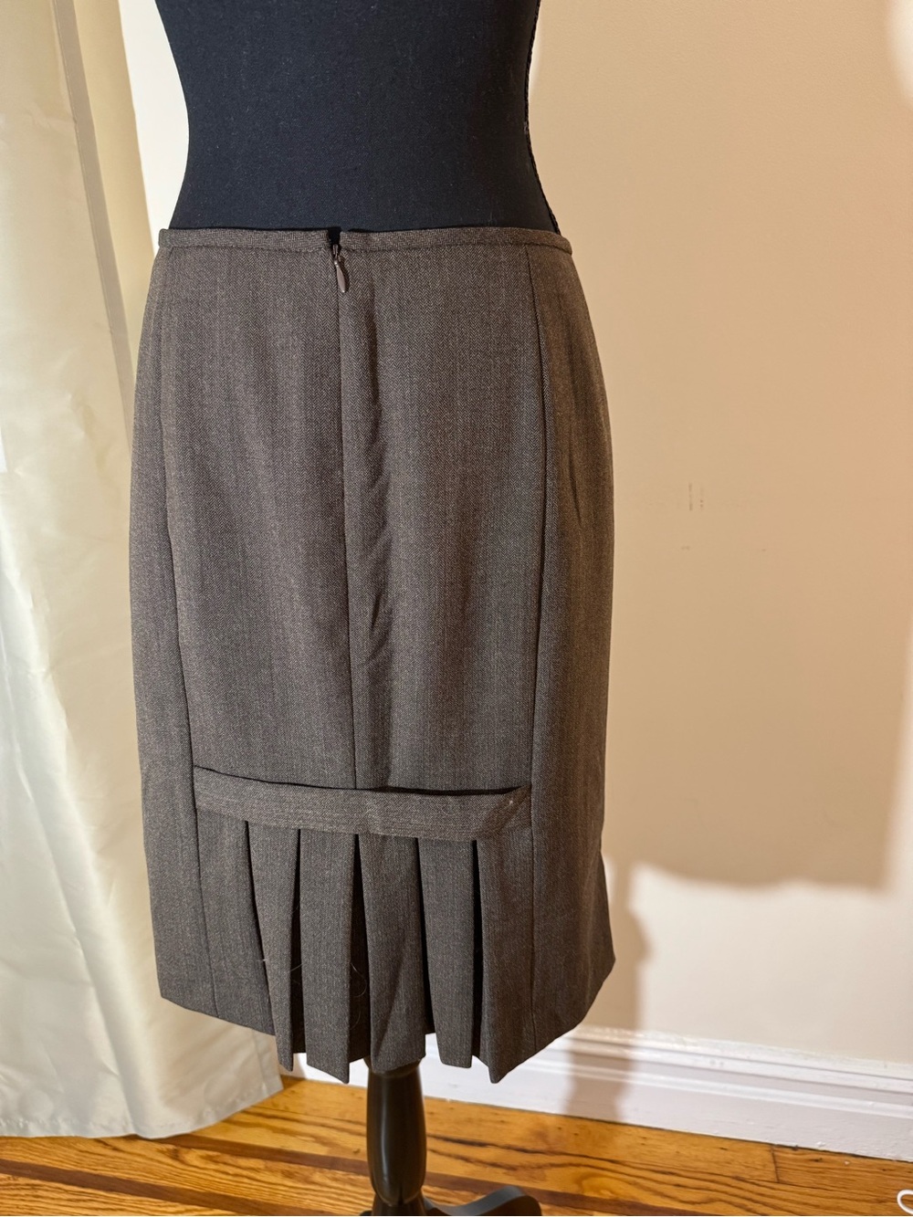 Classic Brown Pencil Skirt